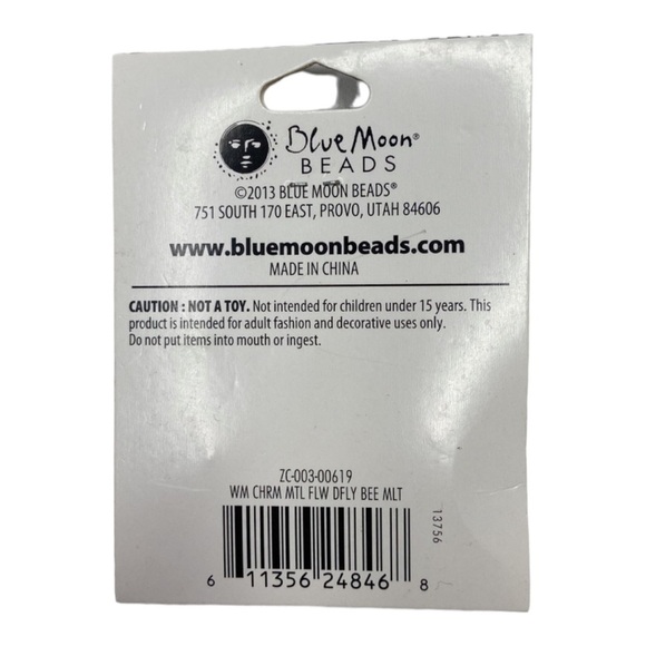 Blue Moon Beads Designs By Me Key Charm & Insect Mix Beads 13PC NEW - Picture 3 of 6